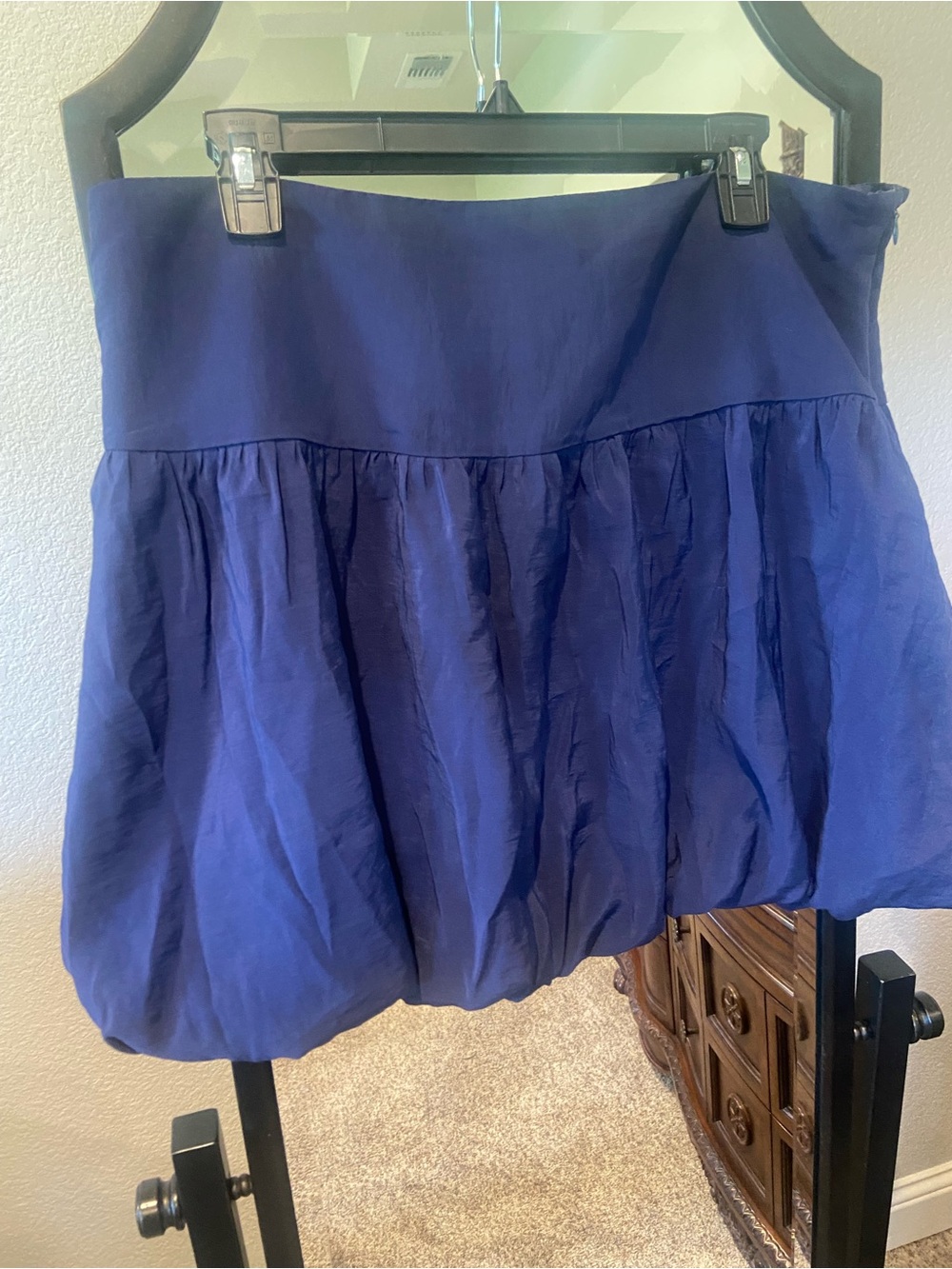 a new day Navy Bubble Hem Mini Skirt